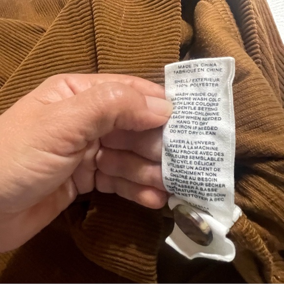 Avec Les Filles Cropped Brown Corduroy Minimalist jacket‎ - Picture 3 of 6